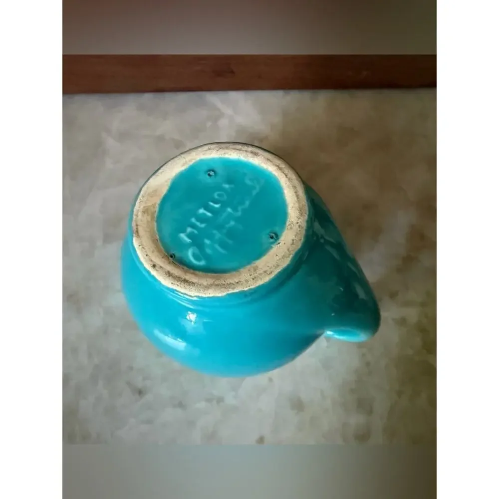 Metlox poppy trail vintage turquoise creamer